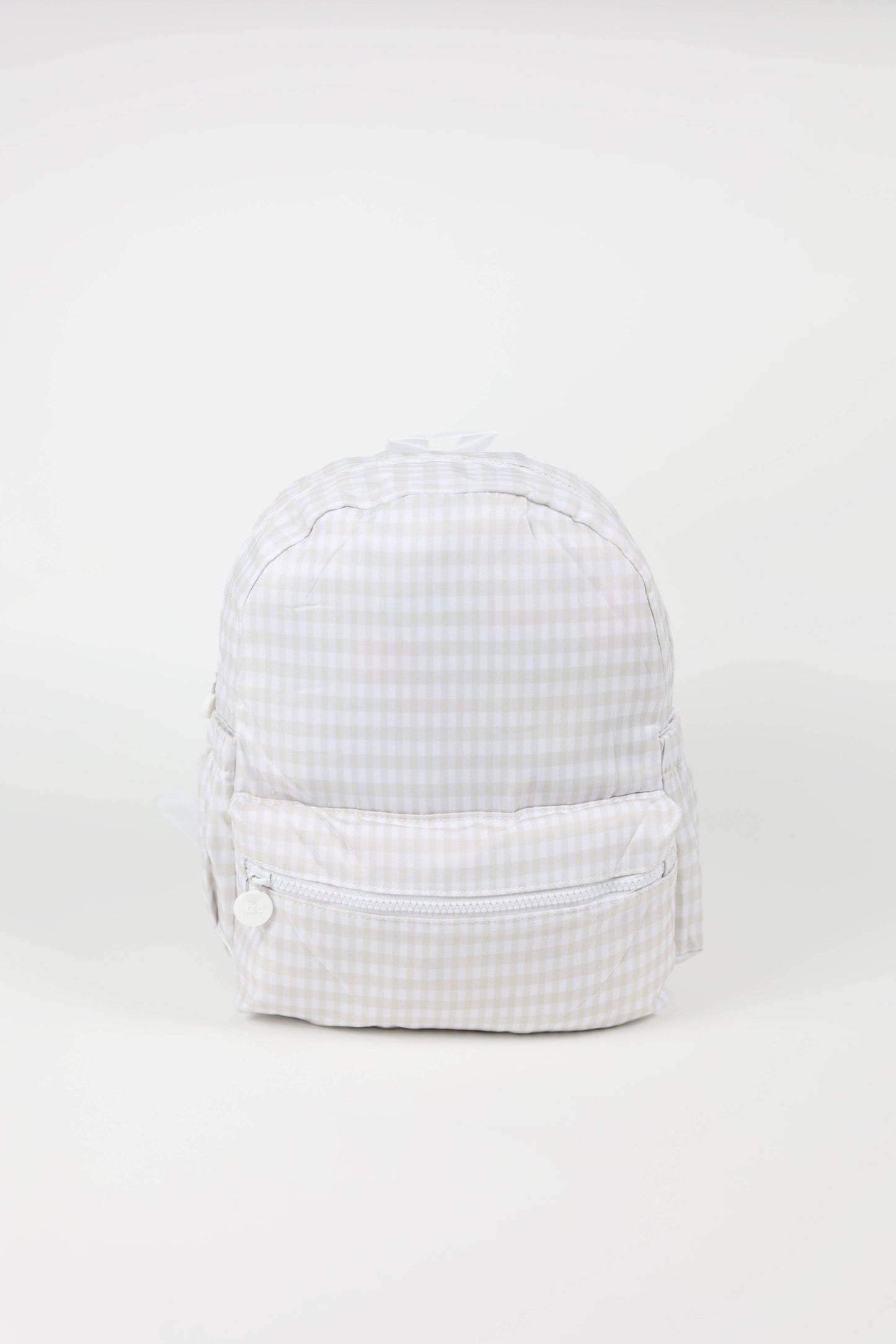 Nylon Backpack (Toddler Size): Light Pink Gingham