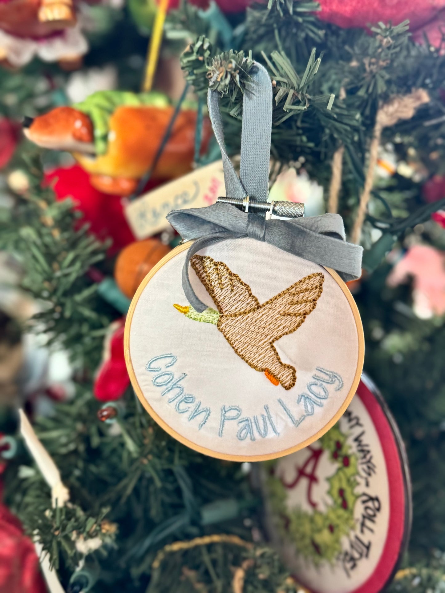 Custom Embroidered Ornaments