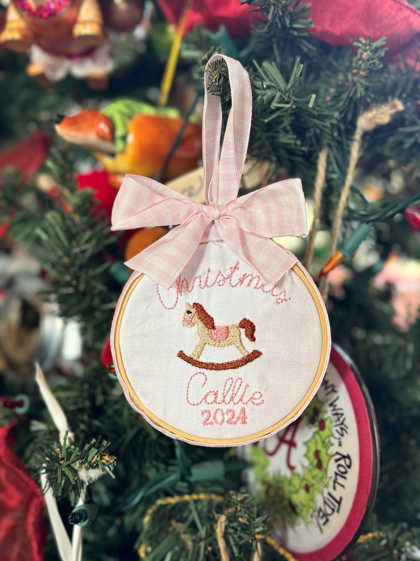 Custom Embroidered Ornaments